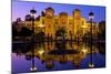 Spain, Andalusia, Seville, Parque De Maria Luisa, Palacio Mudejar, Lighting, Evening-Chris Seba-Mounted Photographic Print