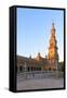Spain, Andalusia, Seville. Plaza De Espana at Sunset-Matteo Colombo-Framed Stretched Canvas