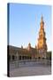 Spain, Andalusia, Seville. Plaza De Espana at Sunset-Matteo Colombo-Stretched Canvas