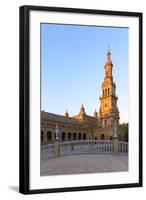 Spain, Andalusia, Seville. Plaza De Espana at Sunset-Matteo Colombo-Framed Photographic Print