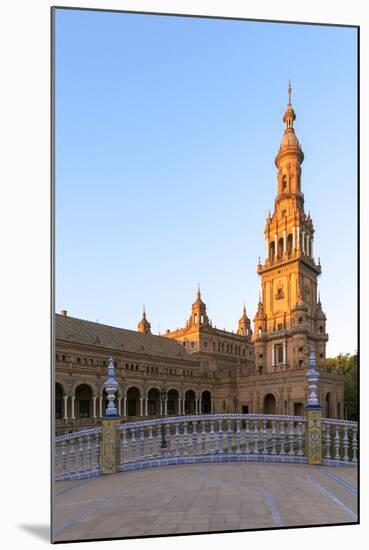 Spain, Andalusia, Seville. Plaza De Espana at Sunset-Matteo Colombo-Mounted Photographic Print