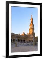 Spain, Andalusia, Seville. Plaza De Espana at Sunset-Matteo Colombo-Framed Photographic Print