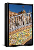 Spain, Andalusia, Seville, Plaza De Espana, Bridge, Puente De Castilla, Close-Up-Chris Seba-Framed Stretched Canvas