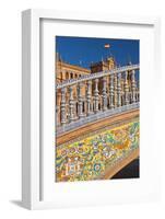 Spain, Andalusia, Seville, Plaza De Espana, Bridge, Puente De Castilla, Close-Up-Chris Seba-Framed Photographic Print