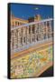 Spain, Andalusia, Seville, Plaza De Espana, Bridge, Puente De Castilla, Close-Up-Chris Seba-Framed Stretched Canvas