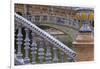 Spain, Andalusia, Seville. Plaza de Espana, ornate bridge.-Brenda Tharp-Framed Photographic Print