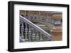 Spain, Andalusia, Seville. Plaza de Espana, ornate bridge.-Brenda Tharp-Framed Photographic Print