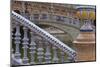 Spain, Andalusia, Seville. Plaza de Espana, ornate bridge.-Brenda Tharp-Mounted Photographic Print