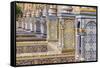 Spain, Andalusia, Seville. Plaza de Espana, ornate bridge.-Brenda Tharp-Framed Stretched Canvas