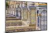 Spain, Andalusia, Seville. Plaza de Espana, ornate bridge.-Brenda Tharp-Mounted Photographic Print