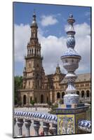 Spain, Andalusia, Seville. Plaza de Espana, ornate bridge.-Brenda Tharp-Mounted Photographic Print