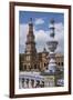 Spain, Andalusia, Seville. Plaza de Espana, ornate bridge.-Brenda Tharp-Framed Premium Photographic Print