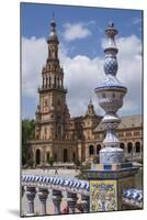 Spain, Andalusia, Seville. Plaza de Espana, ornate bridge.-Brenda Tharp-Mounted Premium Photographic Print