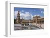 Spain, Andalusia, Seville. Plaza de Espana, ornate bridge.-Brenda Tharp-Framed Photographic Print