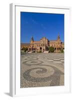 Spain, Andalusia, Seville, Plaza De Espana, Palacio Central-Chris Seba-Framed Photographic Print