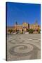 Spain, Andalusia, Seville, Plaza De Espana, Palacio Central-Chris Seba-Stretched Canvas