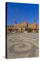 Spain, Andalusia, Seville, Plaza De Espana, Palacio Central-Chris Seba-Stretched Canvas