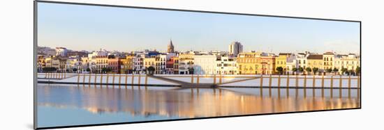 Spain, Andalusia, Seville. Triana District at Sunrise with Guadalquivir River-Matteo Colombo-Mounted Photographic Print