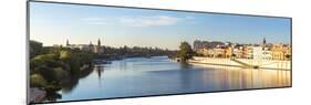 Spain, Andalusia, Seville. Triana District at Sunrise with Guadalquivir River-Matteo Colombo-Mounted Photographic Print