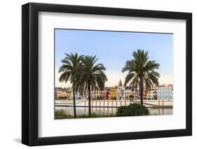 Spain, Andalusia, Seville. Triana District at Sunrise with Guadalquivir River-Matteo Colombo-Framed Photographic Print