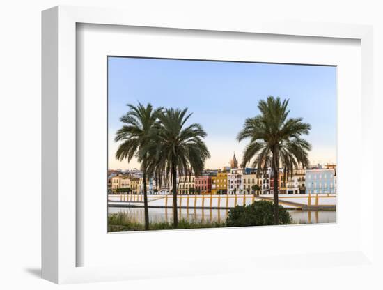 Spain, Andalusia, Seville. Triana District at Sunrise with Guadalquivir River-Matteo Colombo-Framed Photographic Print