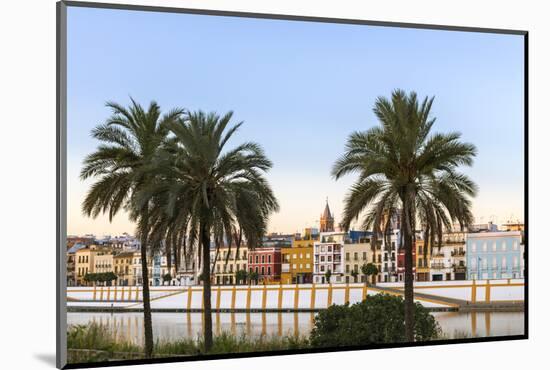 Spain, Andalusia, Seville. Triana District at Sunrise with Guadalquivir River-Matteo Colombo-Mounted Photographic Print