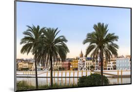 Spain, Andalusia, Seville. Triana District at Sunrise with Guadalquivir River-Matteo Colombo-Mounted Photographic Print