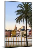 Spain, Andalusia, Seville. Triana District at Sunrise with Guadalquivir River-Matteo Colombo-Mounted Photographic Print