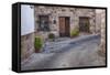 Spain, Andalusia. Street scene in the town of Banos de la Encina.-Julie Eggers-Framed Stretched Canvas