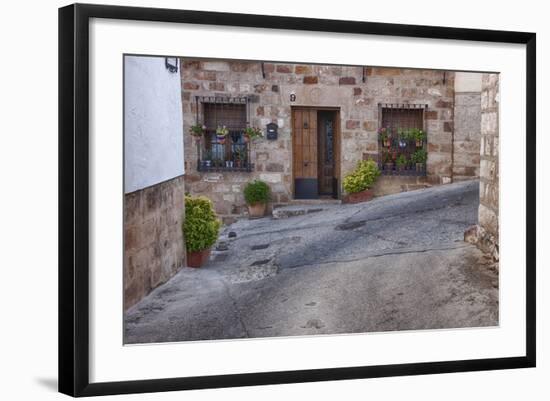 Spain, Andalusia. Street scene in the town of Banos de la Encina.-Julie Eggers-Framed Photographic Print