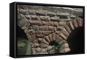 Spain, Andalusia, Villa Del Rio, Roman Arch Bridge-null-Framed Stretched Canvas