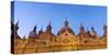 Spain, Aragon Region, Zaragoza, Basilica Del Pilar, Panorama at Dusk-Shaun Egan-Stretched Canvas