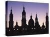 Spain, Aragon Region, Zaragoza Province, Zaragoza, Basilica De Nuestra Senora De Pilar and the Puen-Walter Bibikow-Stretched Canvas