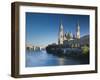 Spain, Aragon Region, Zaragoza Province, Zaragoza, Basilica De Nuestra Senora De Pilar on the Ebro-Walter Bibikow-Framed Photographic Print