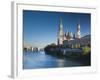 Spain, Aragon Region, Zaragoza Province, Zaragoza, Basilica De Nuestra Senora De Pilar on the Ebro-Walter Bibikow-Framed Photographic Print