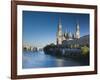 Spain, Aragon Region, Zaragoza Province, Zaragoza, Basilica De Nuestra Senora De Pilar on the Ebro-Walter Bibikow-Framed Photographic Print