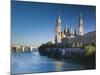 Spain, Aragon Region, Zaragoza Province, Zaragoza, Basilica De Nuestra Senora De Pilar on the Ebro-Walter Bibikow-Mounted Photographic Print