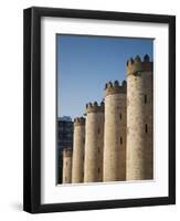 Spain, Aragon Region, Zaragoza Province, Zaragoza, the Aljaferia, 11th-Century Islamic Palace-Walter Bibikow-Framed Premium Photographic Print