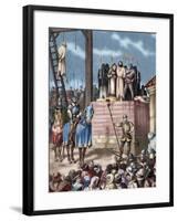 Spain. Aragon. Reign of Philip Ii. New Tortures in Zaragoza during the Occupation by Castilian Troo-Tarker-Framed Giclee Print