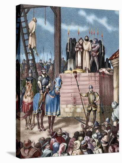 Spain. Aragon. Reign of Philip Ii. New Tortures in Zaragoza during the Occupation by Castilian Troo-Tarker-Stretched Canvas