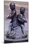 Spain, Aragon, Saragossa, Children with Fish-Francisco Rallo Lahoz Plaza Del Pilar-Mounted Giclee Print