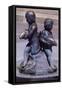 Spain, Aragon, Saragossa, Children with Fish-Francisco Rallo Lahoz Plaza Del Pilar-Framed Stretched Canvas