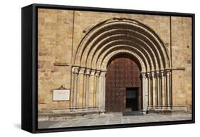 Spain, Avila. St. Peter's Church in the Plaza De Santa Teresa.-Julie Eggers-Framed Stretched Canvas