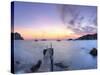 Spain, Balearic Islands, Ibiza, Cala D'Hort Beach and Es Vedra Island-Michele Falzone-Stretched Canvas