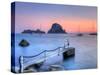 Spain, Balearic Islands, Ibiza, Cala D'Hort Beach and Es Vedra Island-Michele Falzone-Stretched Canvas