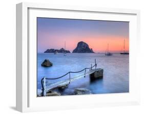 Spain, Balearic Islands, Ibiza, Cala D'Hort Beach and Es Vedra Island-Michele Falzone-Framed Photographic Print