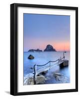 Spain, Balearic Islands, Ibiza, Cala D'Hort Beach and Es Vedra Island-Michele Falzone-Framed Photographic Print