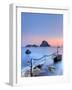 Spain, Balearic Islands, Ibiza, Cala D'Hort Beach and Es Vedra Island-Michele Falzone-Framed Photographic Print