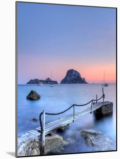 Spain, Balearic Islands, Ibiza, Cala D'Hort Beach and Es Vedra Island-Michele Falzone-Mounted Photographic Print