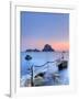 Spain, Balearic Islands, Ibiza, Cala D'Hort Beach and Es Vedra Island-Michele Falzone-Framed Photographic Print